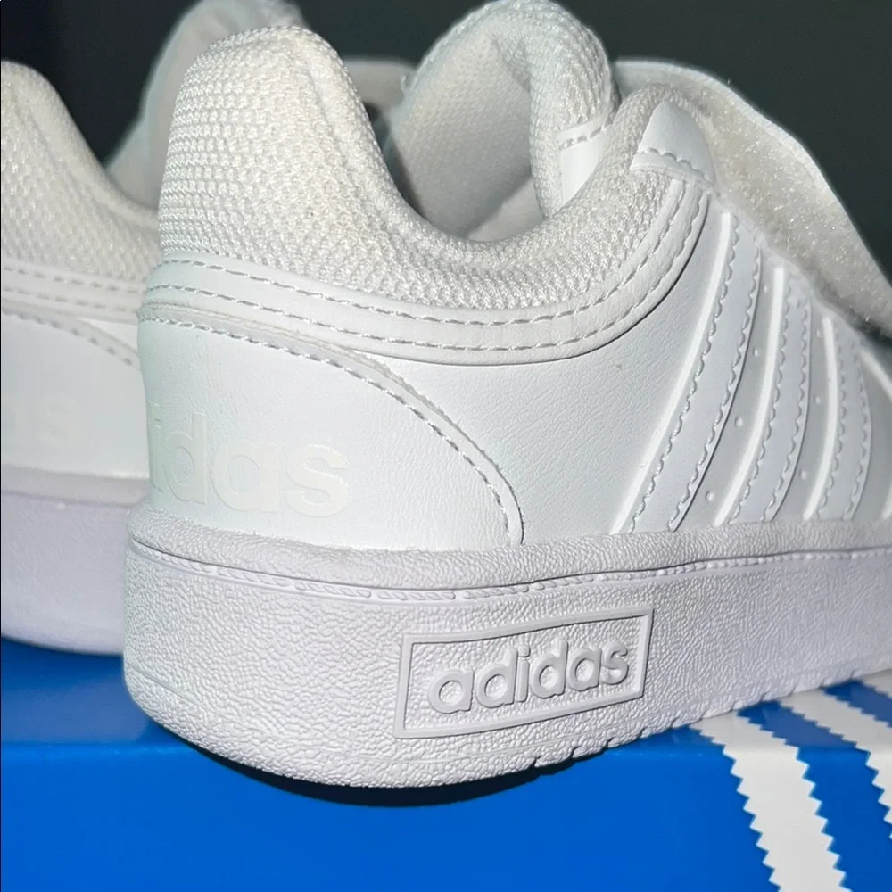 adidas Kids White Velcro Sneakers